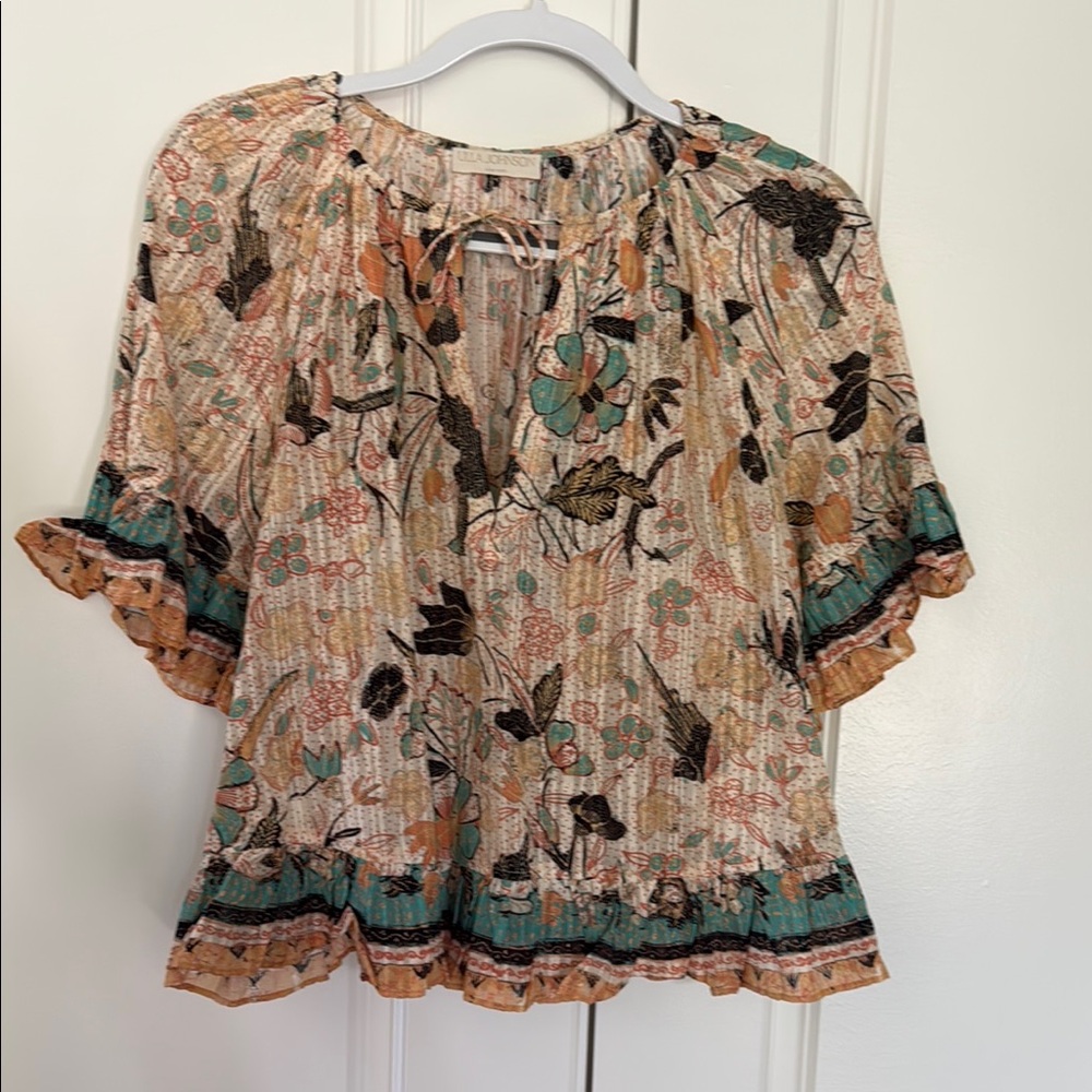 Ulla Johnson Multicolor Floral Blouse